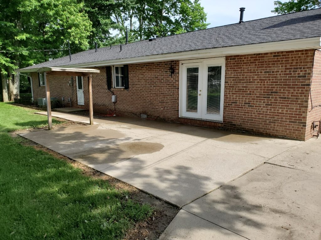 Completed screened-in deck with gable roof — Findlay, Ohio
