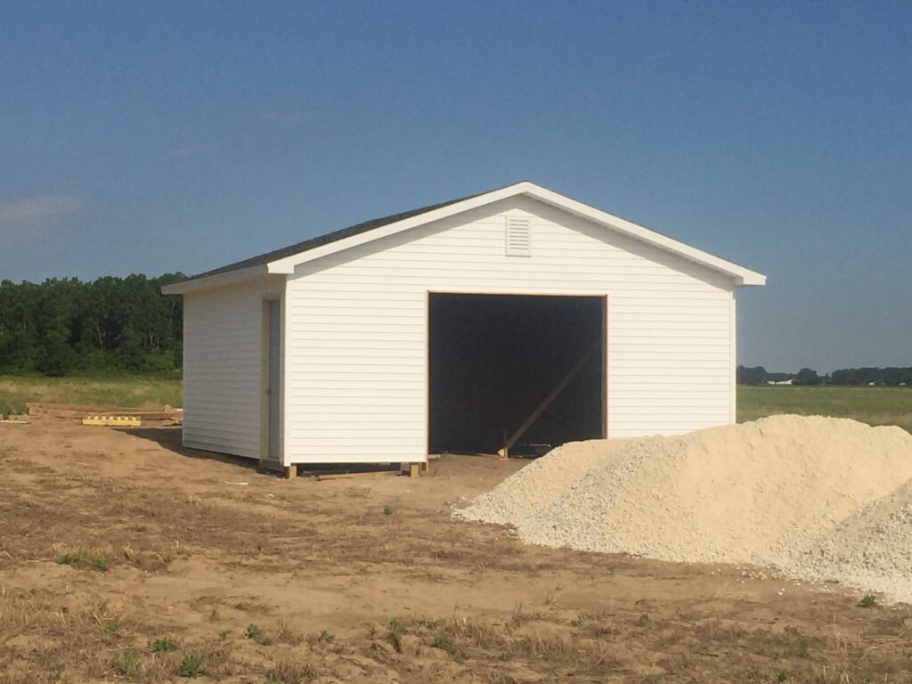 Completed detached garage build — Arcadia, Ohio