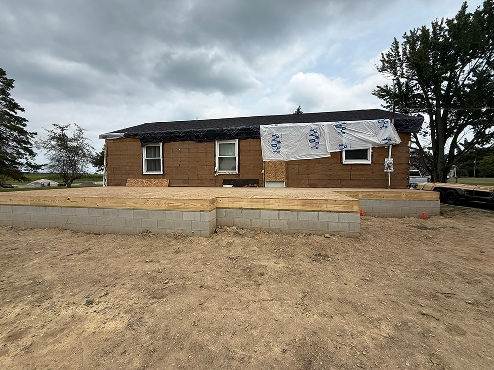 Kitchen and bathroom addition exterior — Findlay, Ohio
