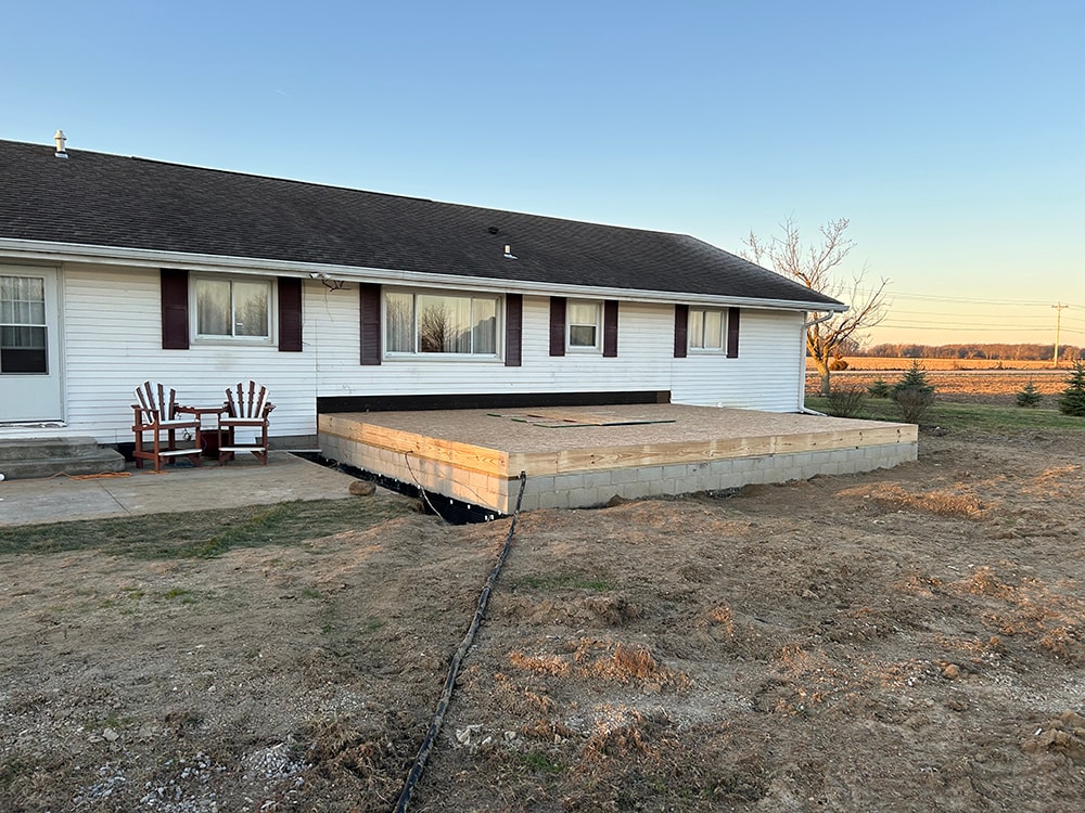 Finished home addition exterior with new siding — Findlay, Ohio