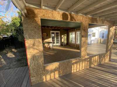 Framing new Sunroom