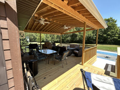 Covered Decking Area