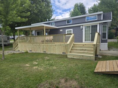 Finished Treated Deck & Roof