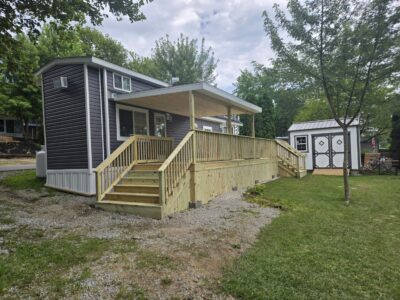 Finished Treated Deck & Roof