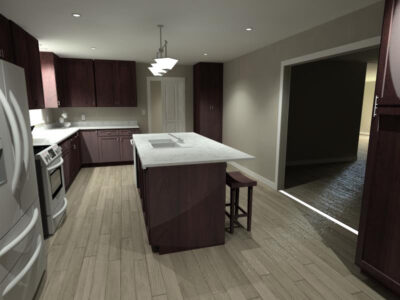 Kitchen Remodel Rendering